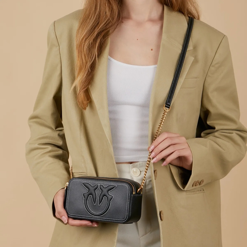 Pinko Crossbody Bag Carrie Camera Case Black(Image 4)