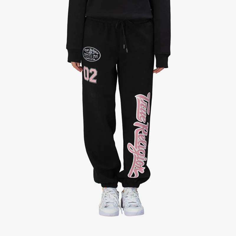 True Religion Jogginghose Sweathose EMBROIDERY schwarz(Image 6)