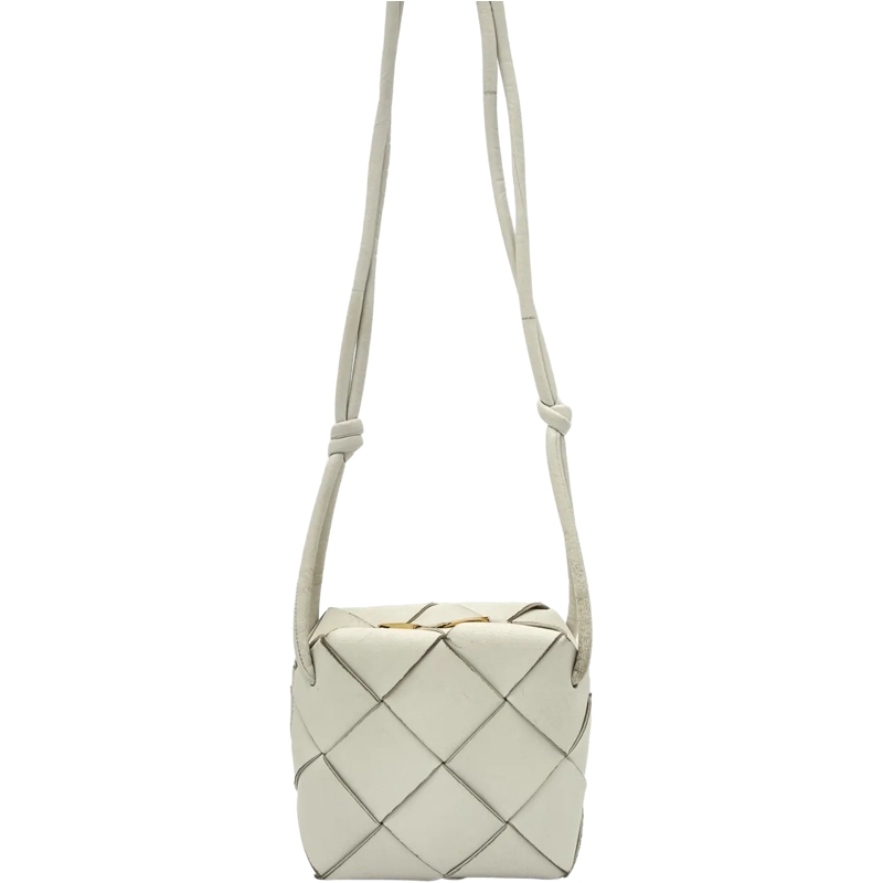 Bottega Veneta Tote Bottega Veneta Mini Cassette - Off White weiß