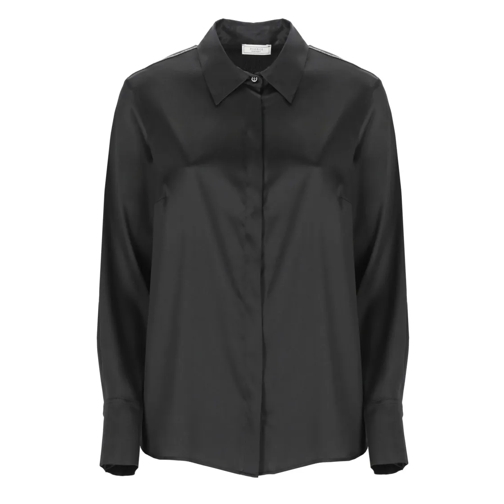 Peserico Shirts Satin Shirt Black