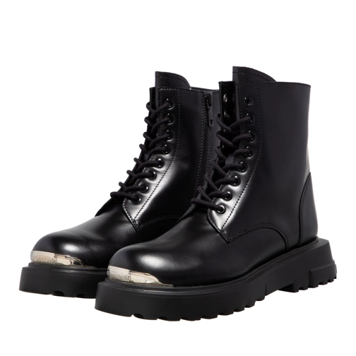 Love Moschino Square Love Stivaletto Donna Nero Bottes à lacets