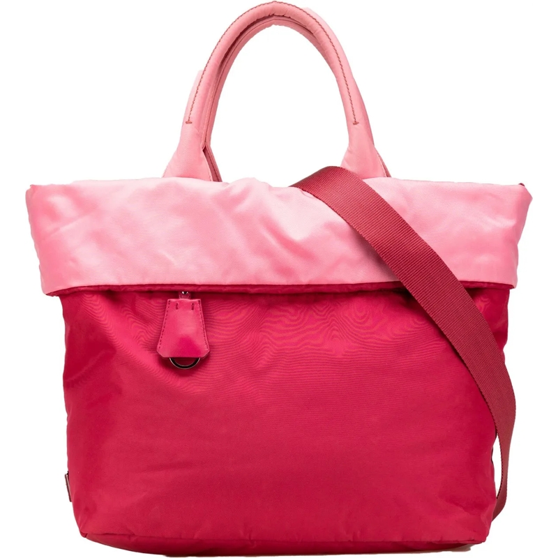 Prada Schultertasche Tessuto Reversible Satchel rose