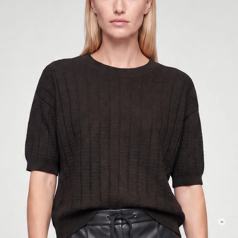 Marc Aurel Pullover Strukturierter Pullover in Sparkling Optik braun(Image 3)