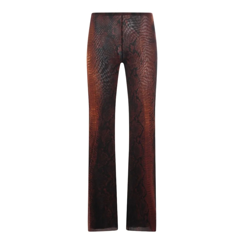 Jean Paul Gaultier  Slim Fit Trousers With Dark Brown Black