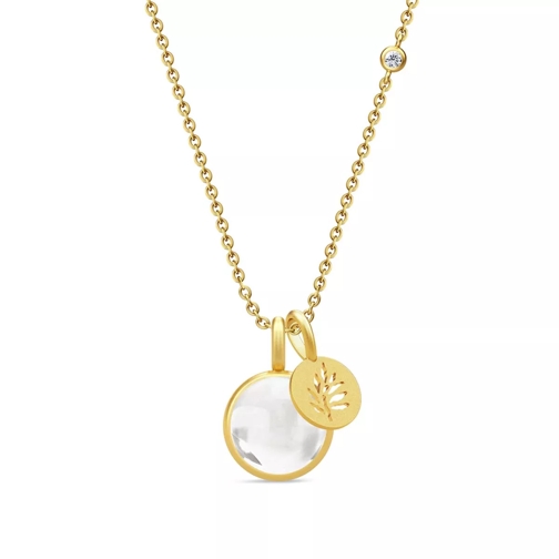 Julie Sandlau Prime Signature Necklace Gold/Clear Lange Halskette