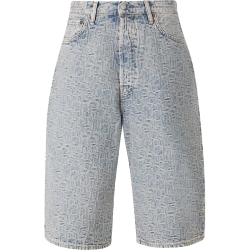 Acne Studios Kurze Hosen Bermuda Denim Monogram mehrfarbig