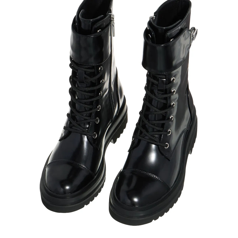 Coccinelle Laarzen met vetersluiting Coccinelle Beat Comb.Shin Noir(Image 11)