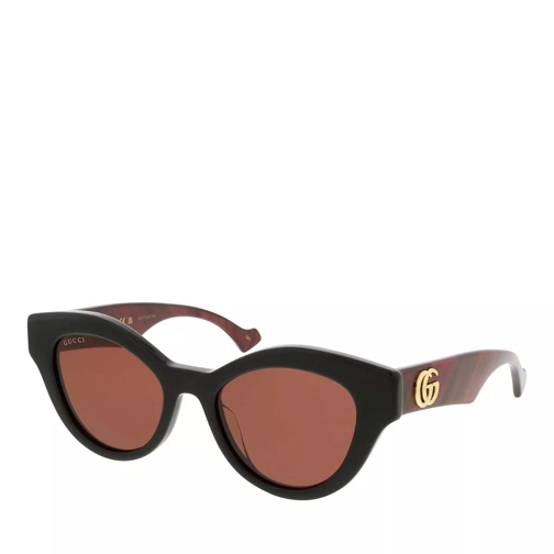 Gucci Sonnenbrille GG0957S Black-Burgundy-Red