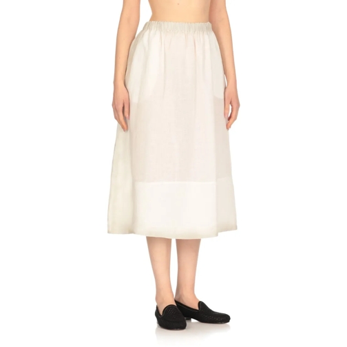 Fabiana Filippi Jupes midi White Linen Skirt White (Image 2)