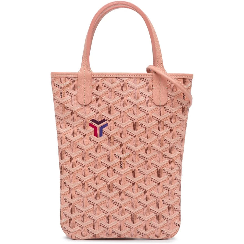 GOYARD Sac à bandoulière Goyardine Poitiers Claire Voie rose