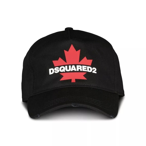 Dsquared2 Baseball-Kappe Maple Leaf Logo Baseball Cap schwarz