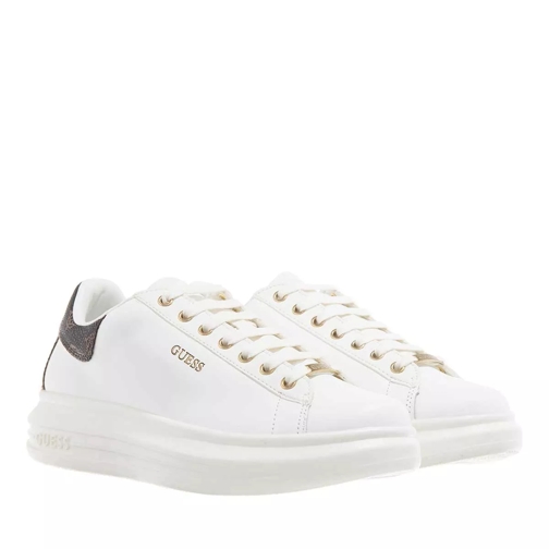 Guess Vibo Carry Over White/Brown/Ochra Low-Top Sneaker