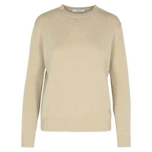 Max Mara Pull 'Viglio' Beige Cashmere Sweater Neutrals