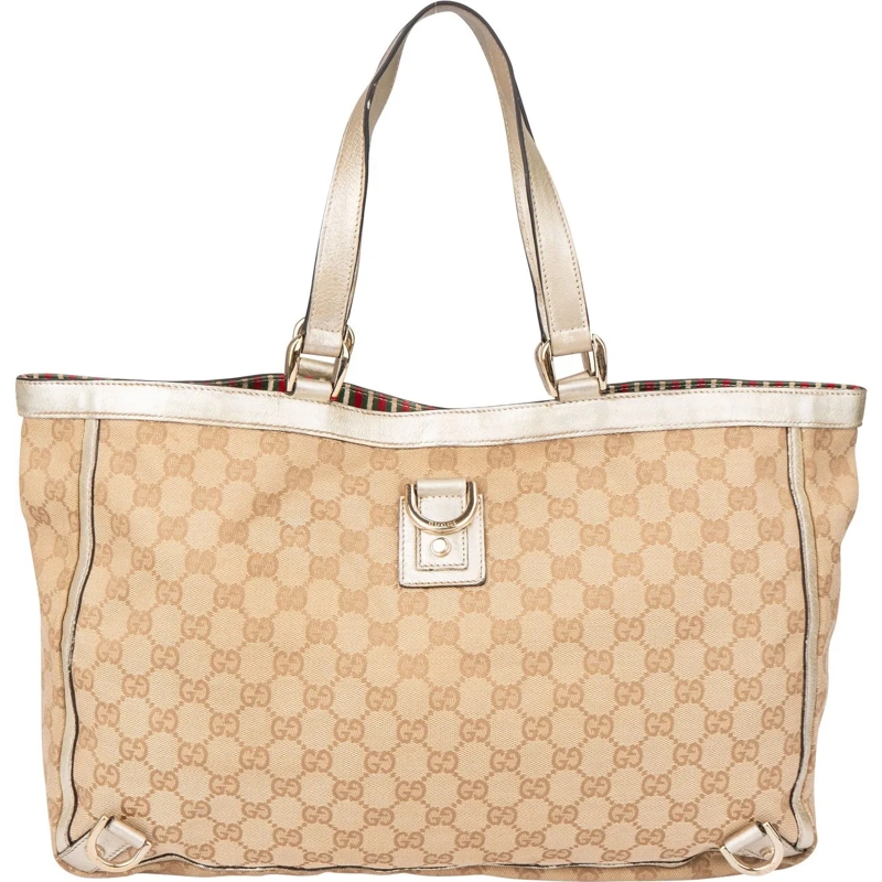 Gucci Schultertasche Gucci GG Monogram Abbey Handbag braun