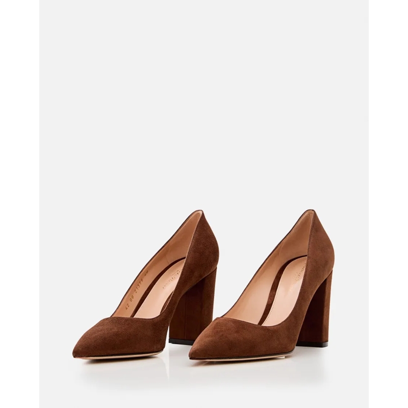 Gianvito Rossi Pumps 85Mm Suede Piper Pump Brown(Image 5)