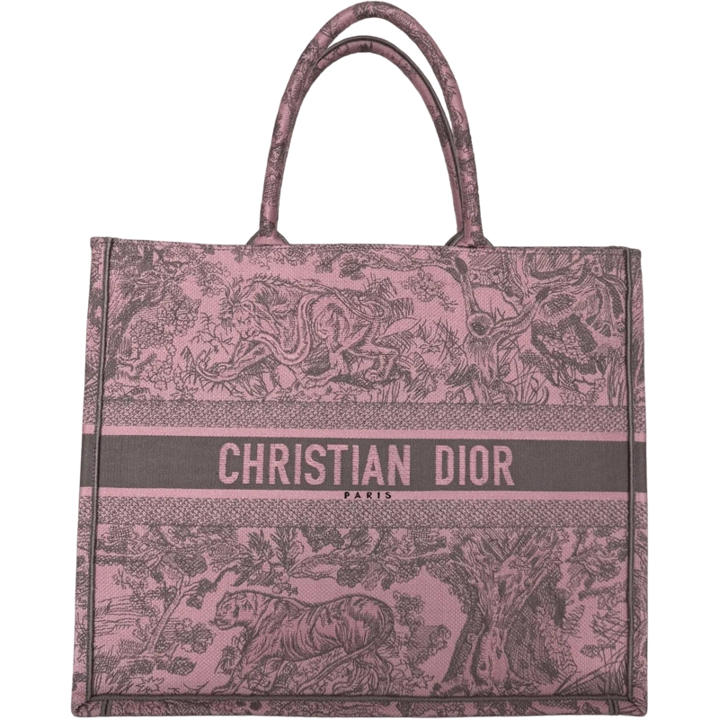 Christian Dior Shopper Dior Large Book Tote Toile de Jouy Pink rose