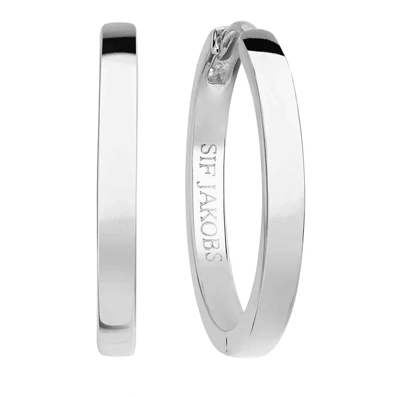 Sif Jakobs Jewellery Creolen Ellera Pianura Grande Earrings Sterling Silver 925