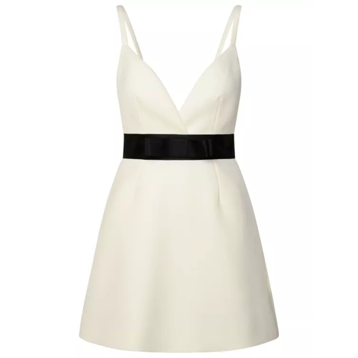 Dolce&Gabbana White Virgin Wool Blend Dress White 