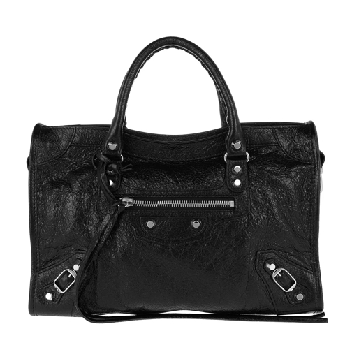 Balenciaga Mini Classic City Shoulder Bag Leather Black/White Tote