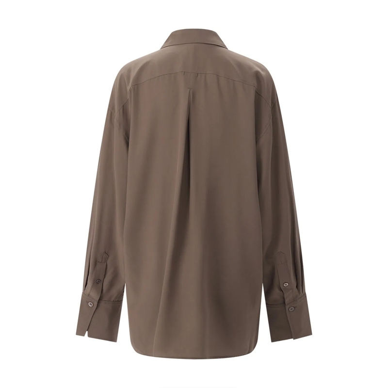 TOTEME Bluse Bluse aus Seide braun(Image 3)