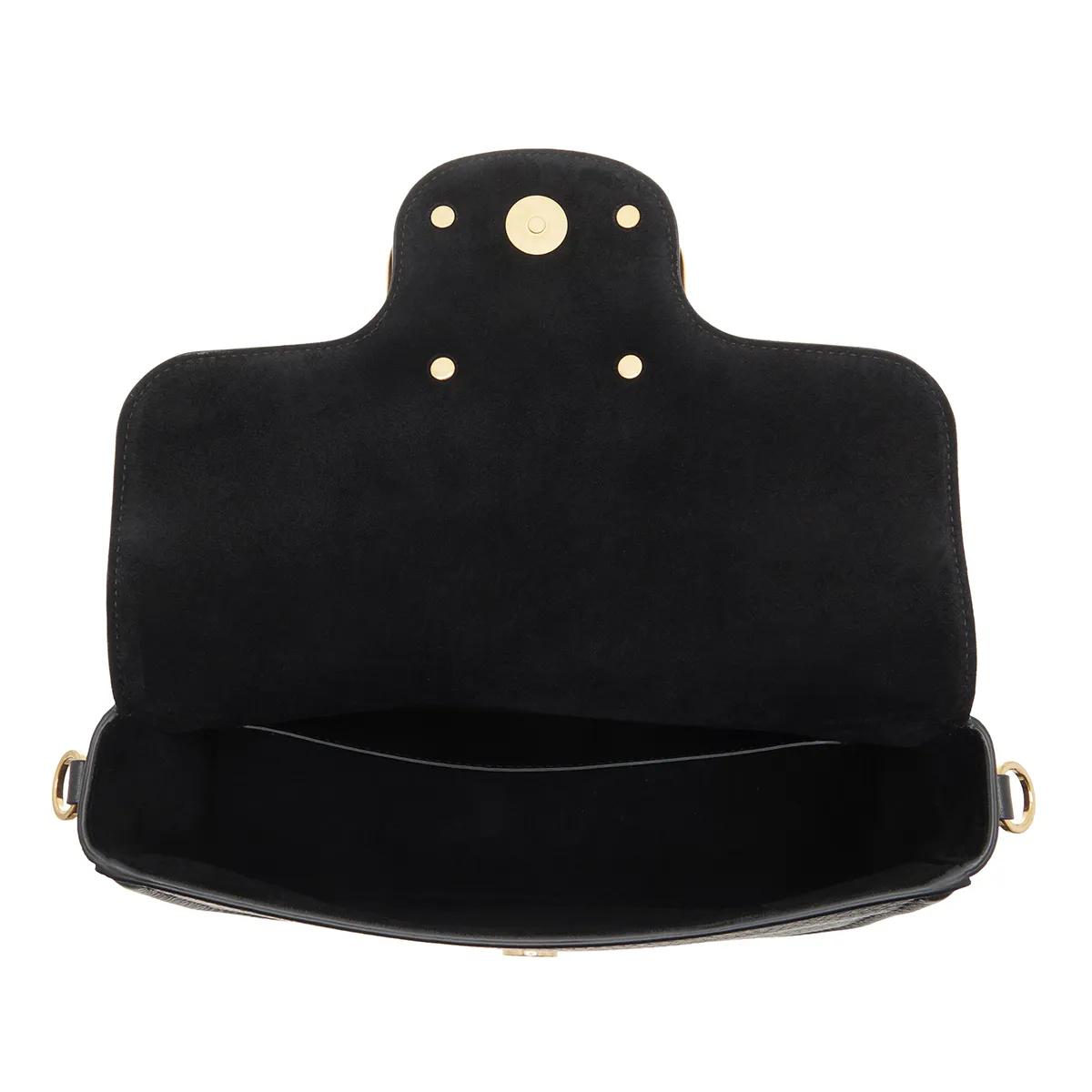 Valentino Garavani Shoppers Shoulder Bag Alltime Brass Logo in zwart
