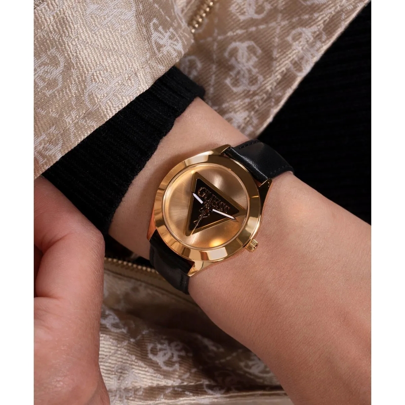 Guess Quarzuhr Quarz-Analoguhr Tri Plaque schwarz(Image 5)