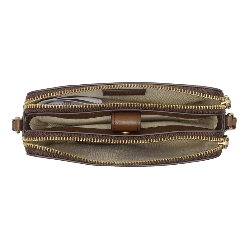 Lauren Ralph Lauren Wallet On A Chain Wallet On A Chain Medium Dark Mahogany(Image 5)