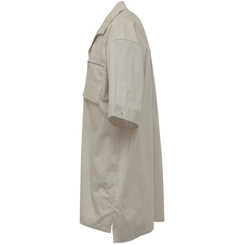 Y-3 Haut décontracté Camicia Ut a Maniche Corte con Tasche taupe(Image 3)
