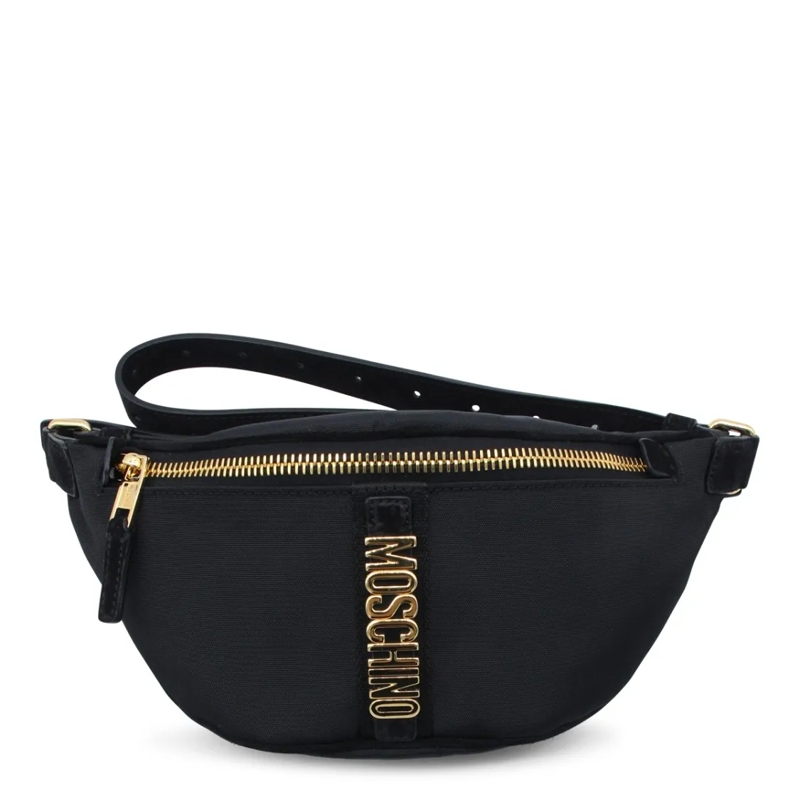 Moschino Sac de ceinture Black Belt Bag With Gold Hardware Black