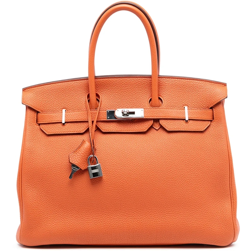 Hermès Tote Togo Birkin Retourne 35 orange