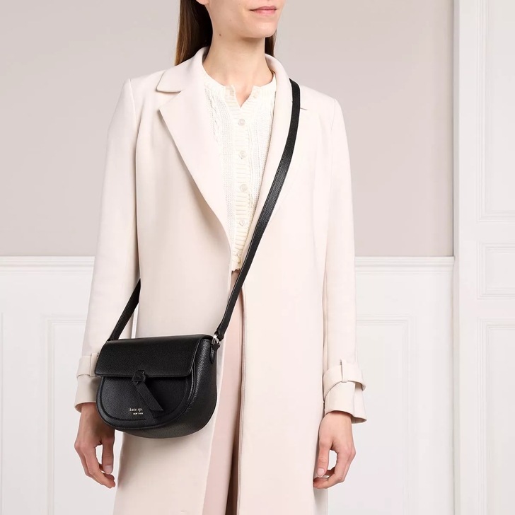 Shop kate spade new york Medium Knott Leather Saddle Bag