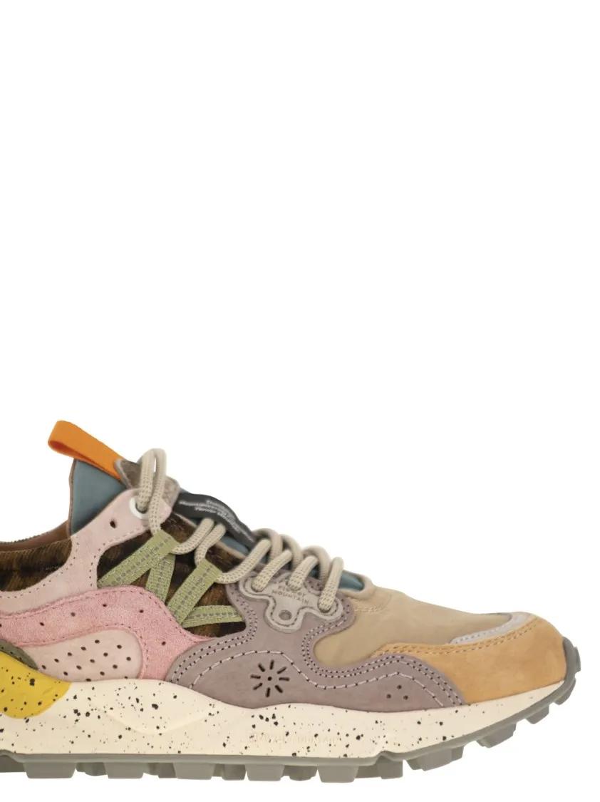 Thumbnail - Flower Mountain Low-Top Sneaker - Yamano 3 - Sneakers In Suede And Technical Fabric - Gr. 40 (EU) - in Braun - für Damen