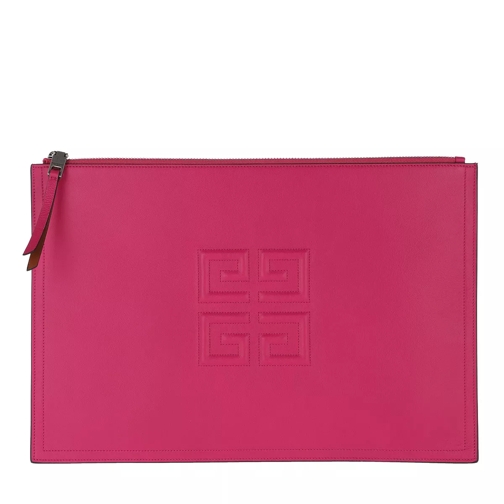 Givenchy 4G Embossed Logo Clutch Leather Cyclamen Clutch