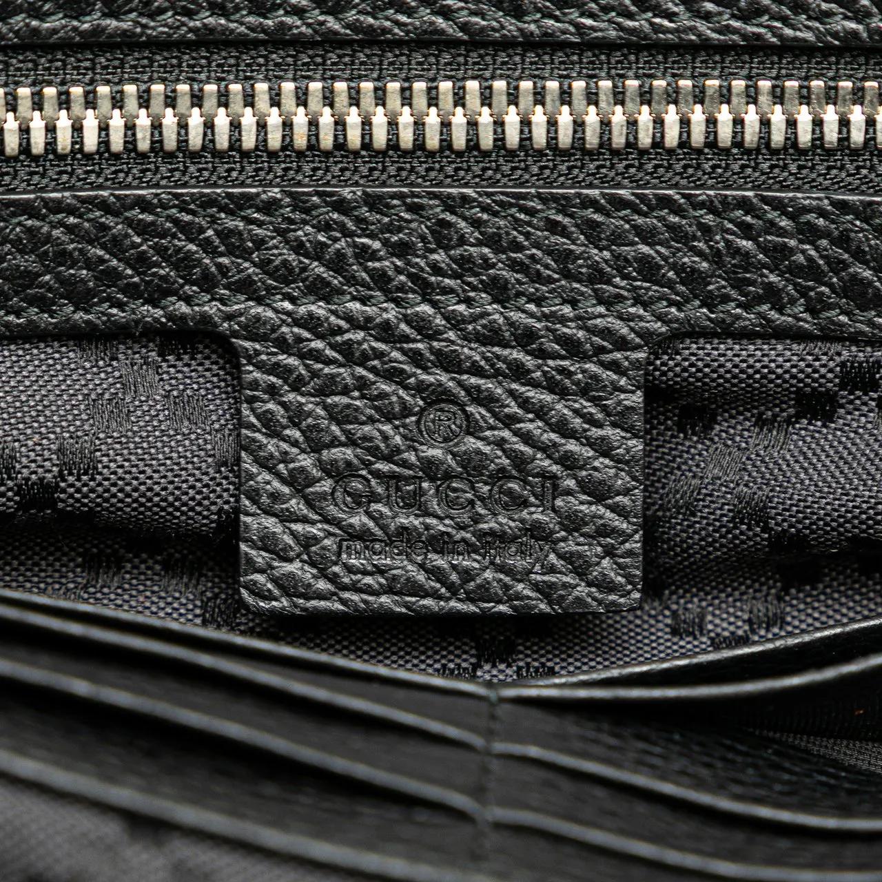 Thumbnail - Gucci Clutches - Pebbled Calfskin Portfolio Clutch - Gr. unisize - in Schwarz - für Damen