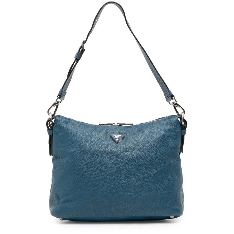 Prada Sac à bandoulière Vitello Daino Shoulder Bag blau