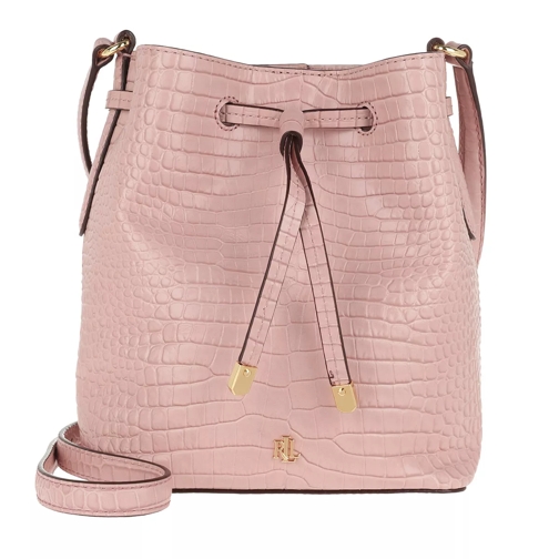 Lauren Ralph Lauren Debby II Drawstring Mini Mellow Pink Bucket Bag