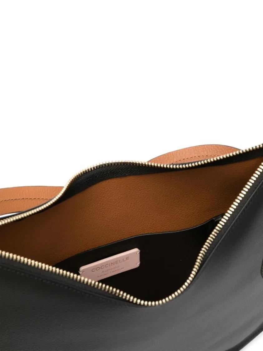 Coccinelle Crossbody bags Black Leather Bag in zwart