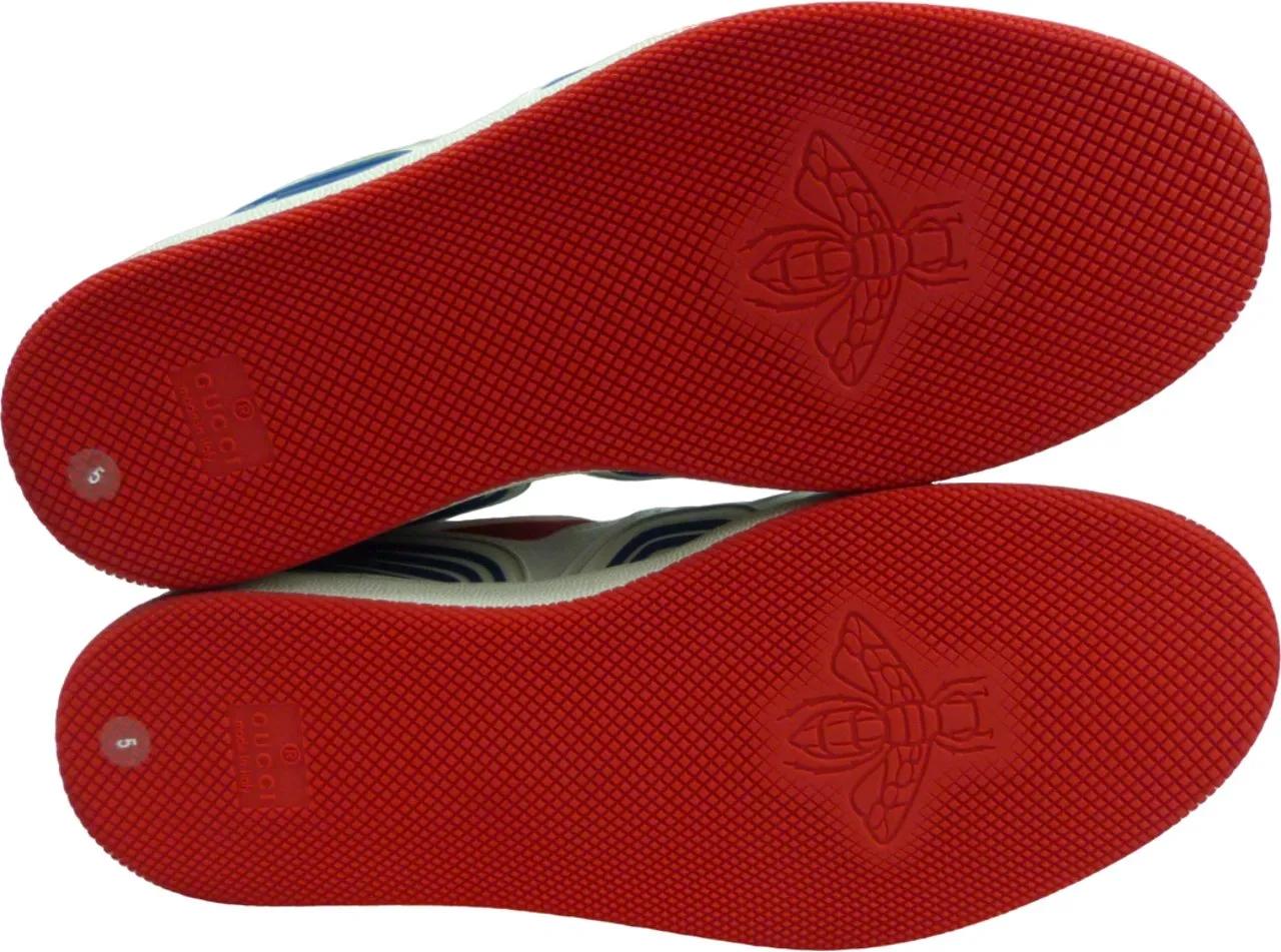 Thumbnail - Gucci Low-Top Sneaker - Sneakers Bianche e Rosse - Gr. UK_5 - in Weiß - für Damen