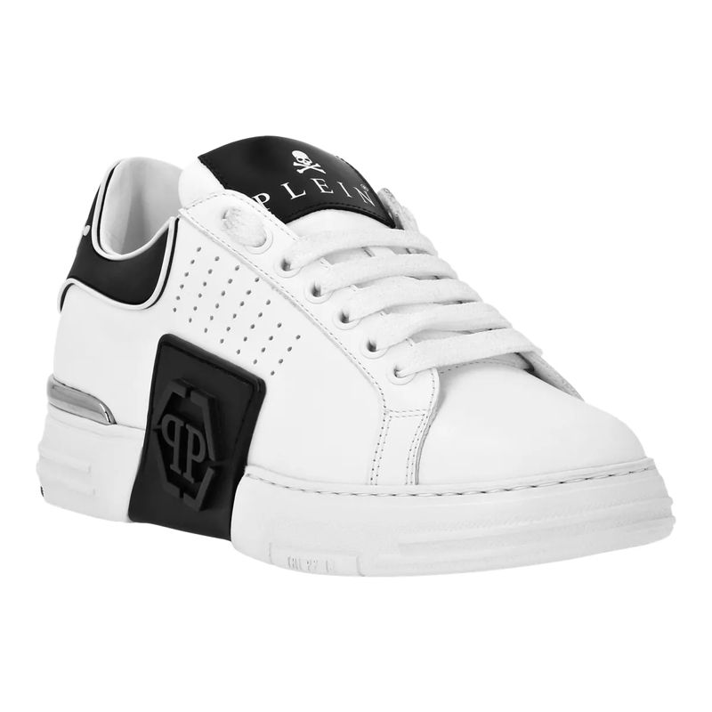 Philipp Plein Low-Top-Sneaker Lo-Top Turnschuhe Hexagon weiss