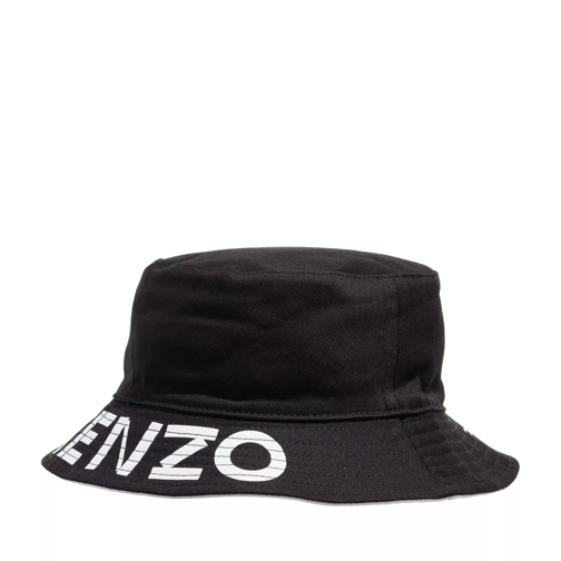 Kenzo Bucket Hat Reversible Black Cappello da pescatore