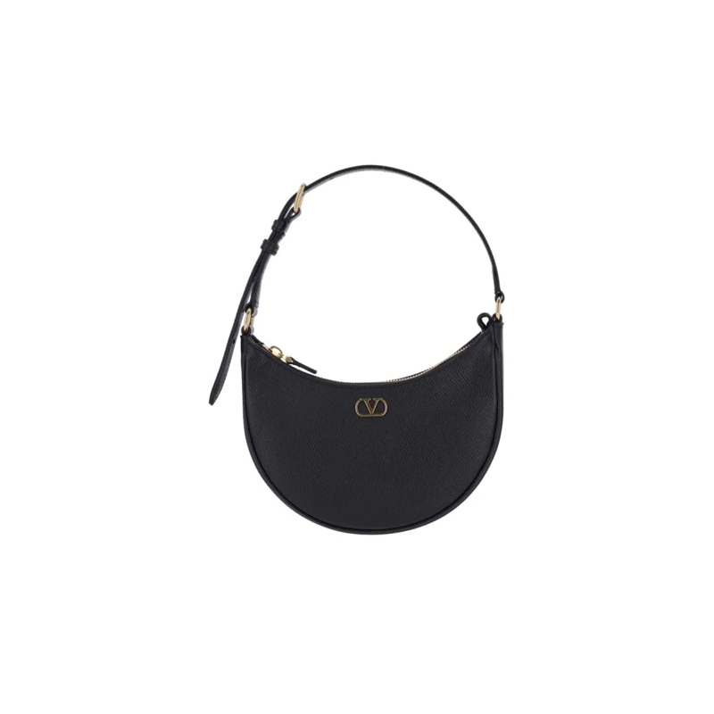 Valentino Garavani Crossbody Bag "Vlogo Signature" Mini Hobo Bag Black Black