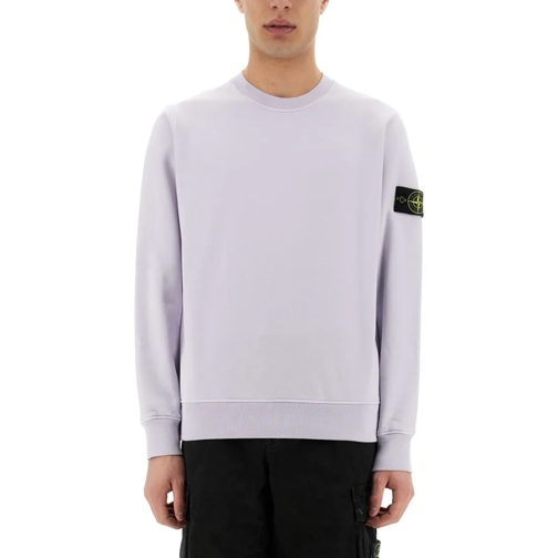 Stone Island  Cotton Sweatshirt Purple