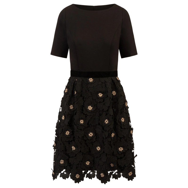 Kraimod Midikleid Cocktailkleid schwarz