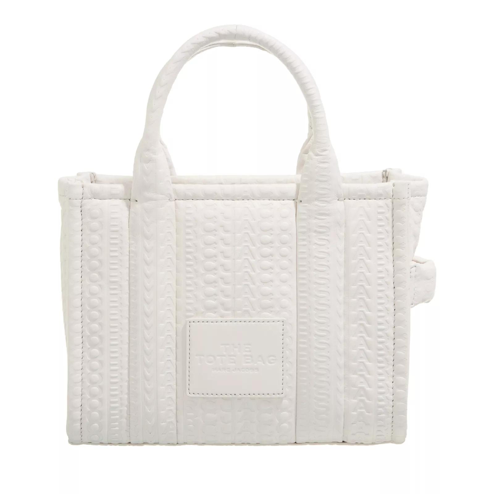 White designer store bag