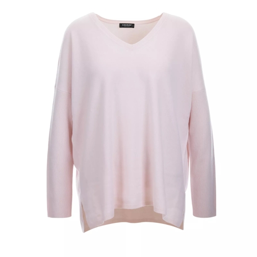 S.Marlon V-Pullover sehr weit 480 rose Maglia in cachemire