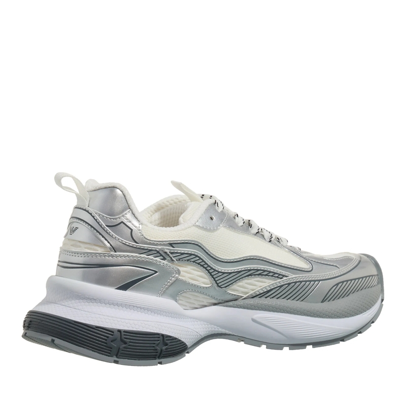 Emporio Armani Low-Top-Sneaker Aura Sneaker Silver(Image 3)