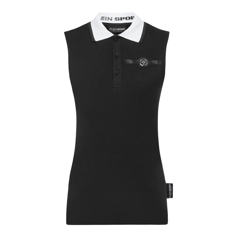 Plein Sport Top Poloshirt Ss Basic schwarz