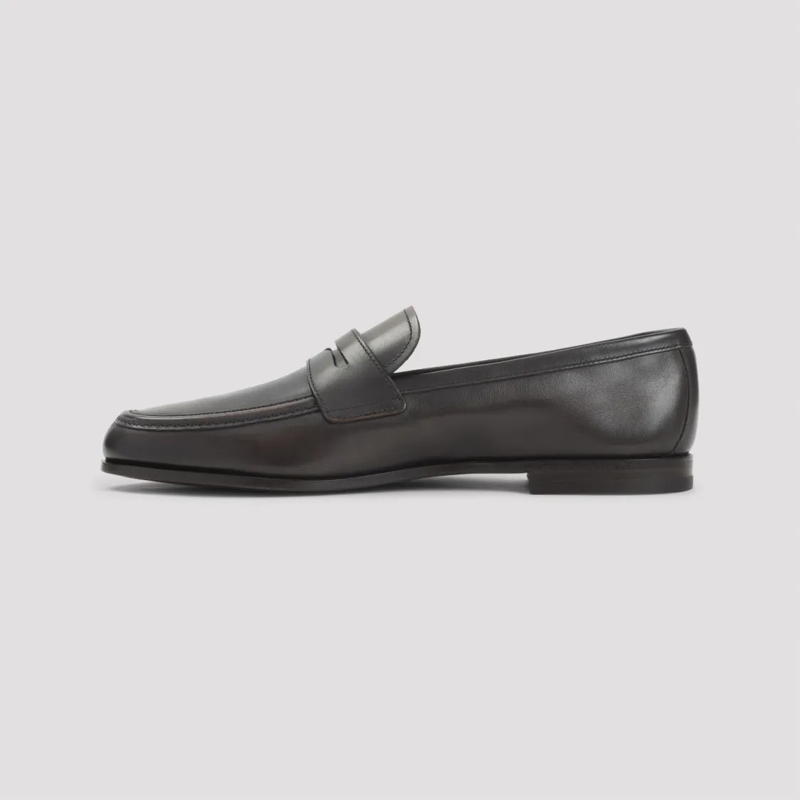 Church's Loafer Penny Strap Loafers In Polished Calf Leather Black