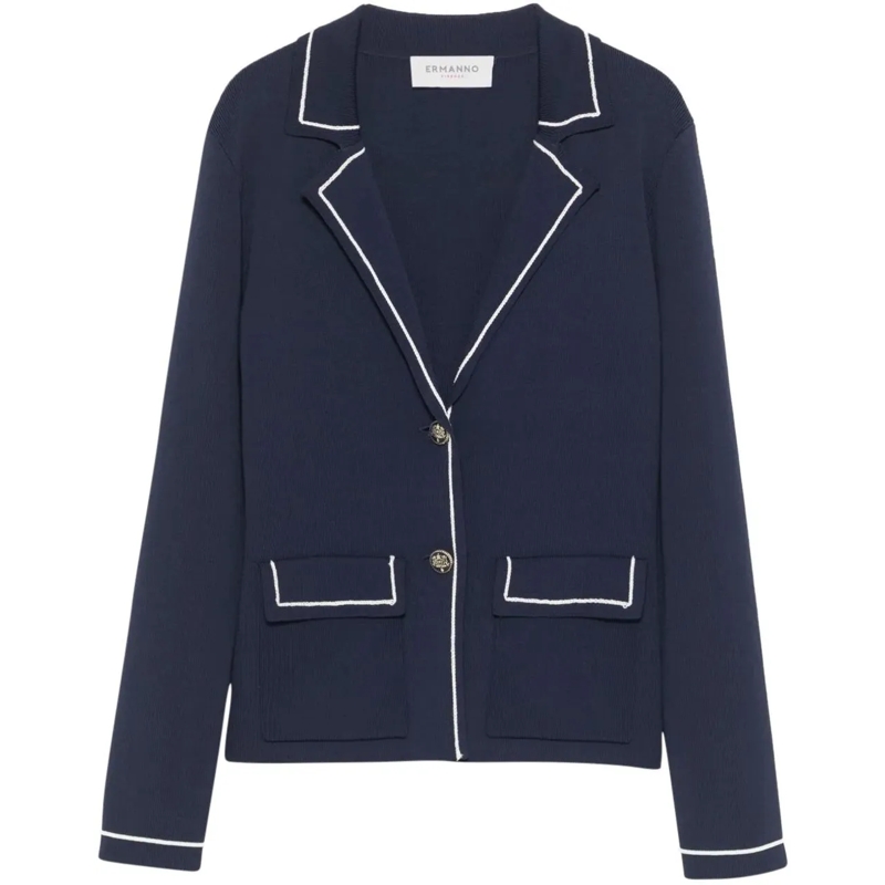 Ermanno Firenze Veste de transition Jackets Blue blau