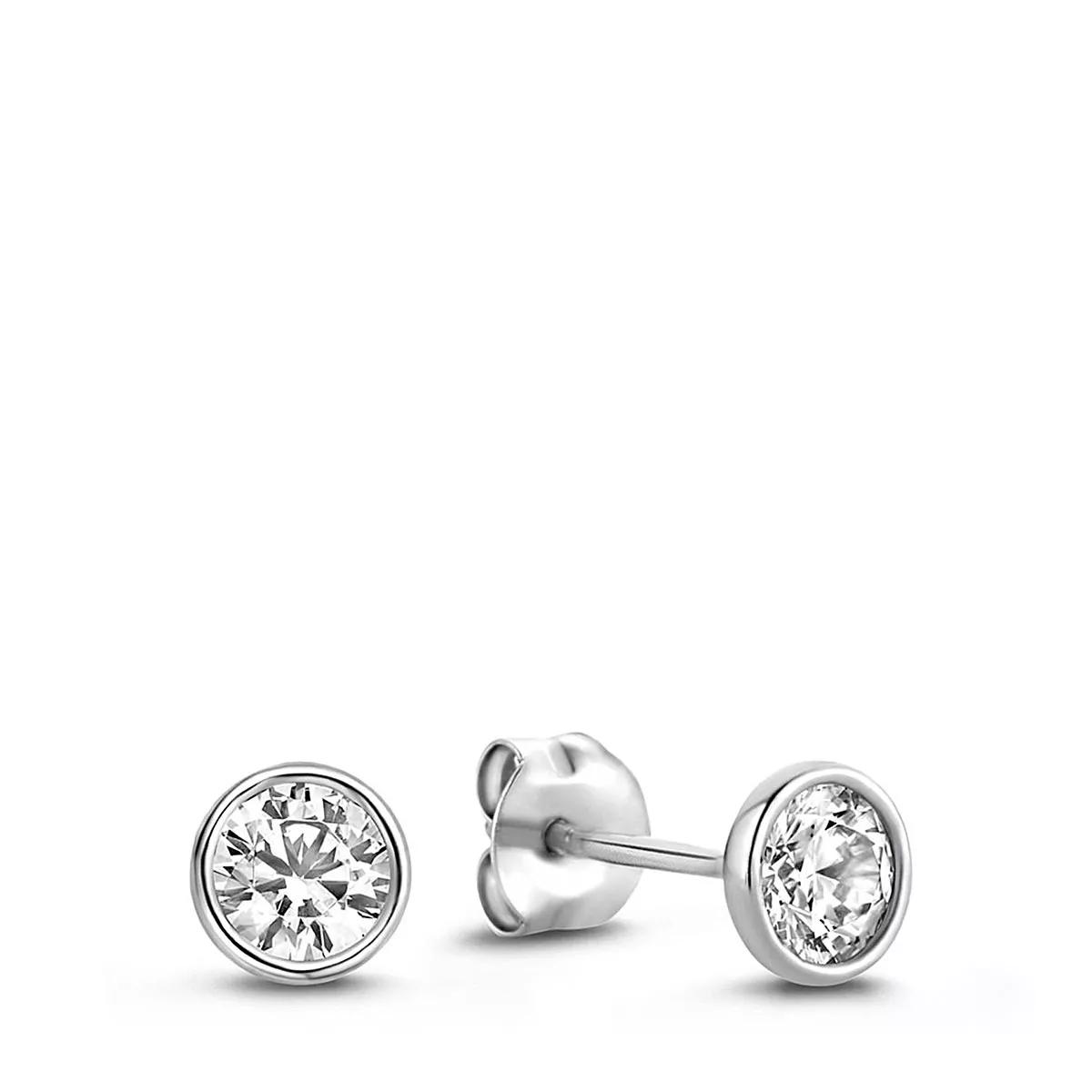 Isabel Bernard Ohrringe - Saint Germain Du Four 14 Karat Ear Studs With Zirc - Gr. unisize - in Silber - für Damen